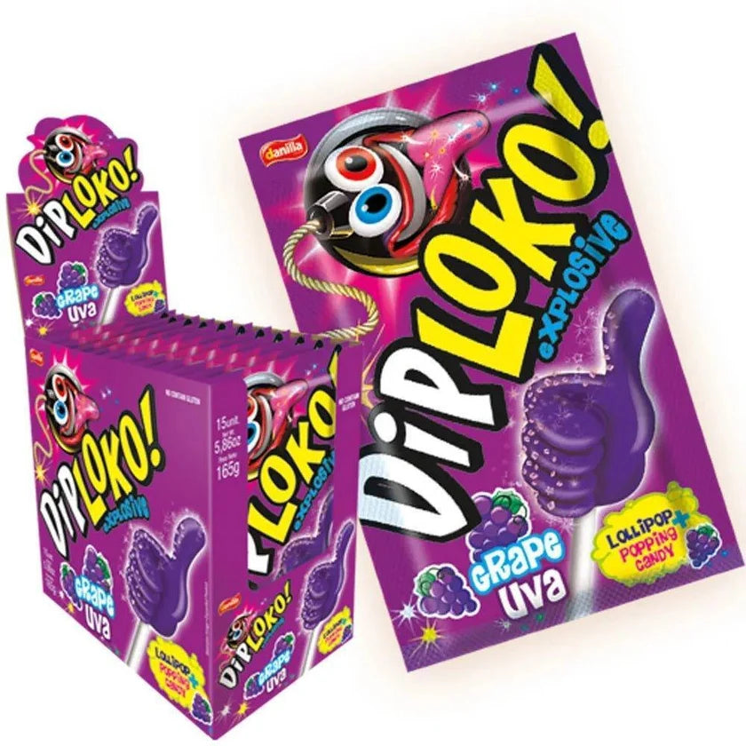 Pirulito Explosivo Dip Loko (165g)